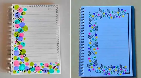 15 طرح ساده و جذاب حاشیه دفتر مشق؛ تجربه نوشتن را متفاوت کنید