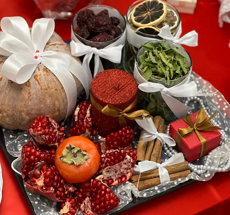 تزیین شب یلدا برای عروس اینستاگرام<p> </p>