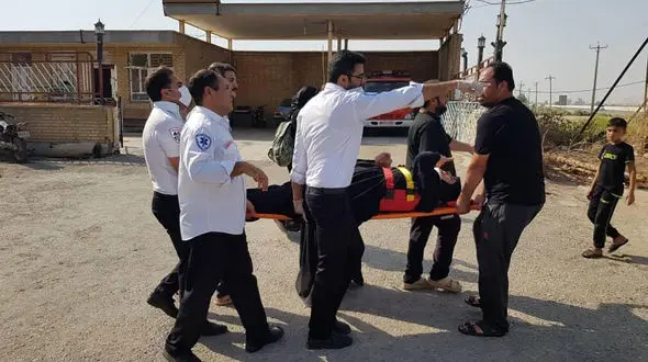 تصادف خونین تیبا با یک موکب در مرز چذابه / 4 زن و  5 مرد راهی بیمارستان شدن