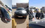 توقیف دوج چلنجر مشکی با سرعت 210 کیلومتر در اتوبان قم