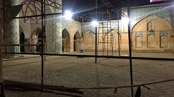 مسجد دزفول کج شد ! + عکس