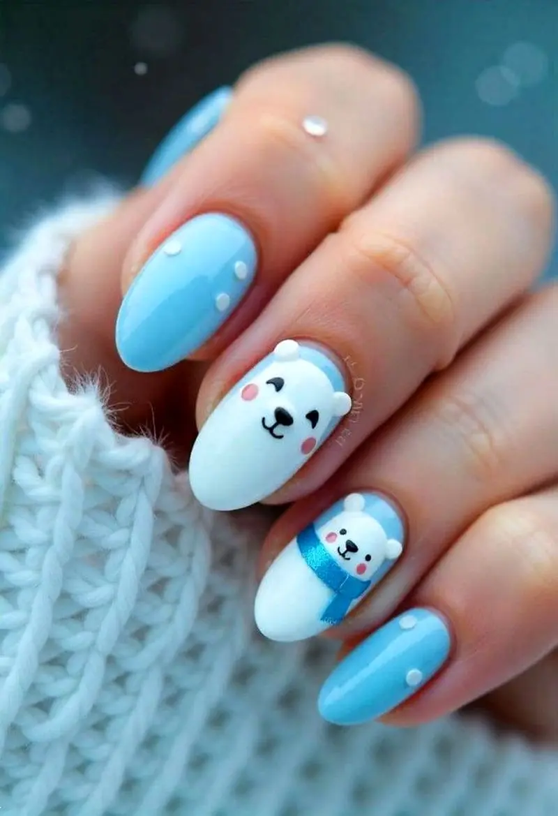 ناخن زمستانی | 30 طرح ناخن زمستانی ساده و شیک مناسب عروسی و تولد و حتی روزمره در تنوع بالا