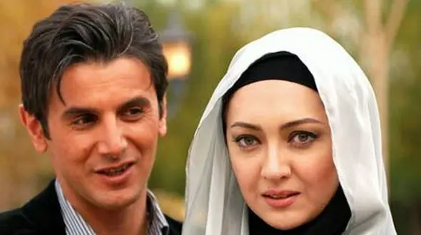 شوخی های باحال و خنده دار امین حیایی با نیکی کریمی در پشت صحنه فیلم زنها فرشته اند!