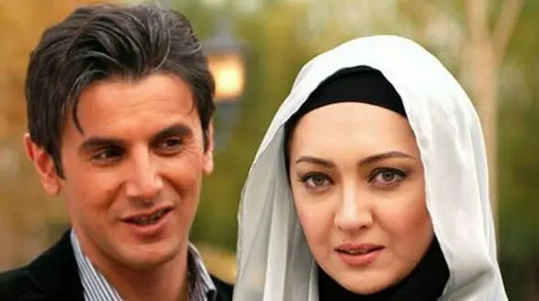 شوخی های باحال و خنده دار امین حیایی با نیکی کریمی در پشت صحنه فیلم زنها فرشته اند!