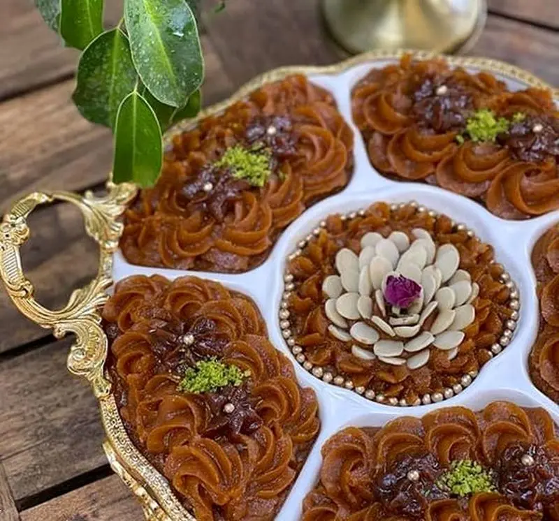 تزئین حلوا مجلسی