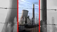 فیلم انفجار مهندسی شده برج ۱۱۷ متری نیروگاه در آلمان
