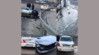 سرریز شدن آب روی آسفالت حادثه آفرید / در مسیر جاجرود تهران رخ داد + عکس