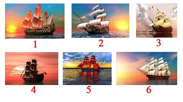 تست : یک قایق بادبانی انتخاب کنید