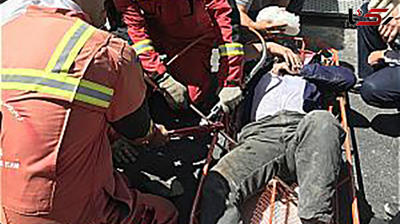 سقوط کارگر جوشکار از بالای اسکلت فلزی ساختمان نیمه کاره + عکس
