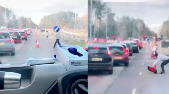 حرکت ستودنی رانندگان با دیدن خودروی آمبولانس + فیلم 