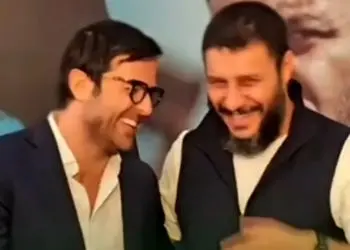 فیلم شوخی های هومن سیدی و جواد عزتی کارگردان و بازیگر سریال وحشی 