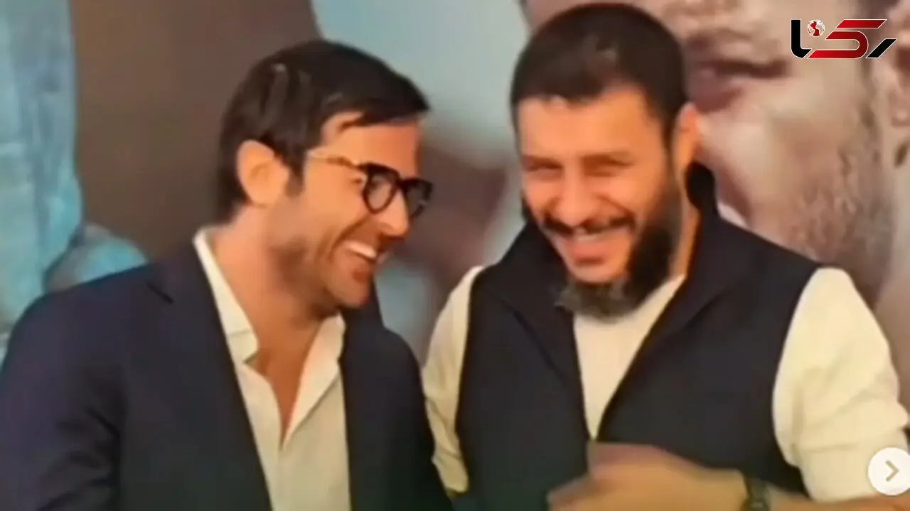 فیلم شوخی های هومن سیدی و جواد عزتی کارگردان و بازیگر سریال وحشی 