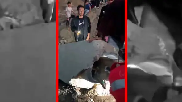 فیلم نجات کودک ۹ ساله از داخل لوله آب در کربلا