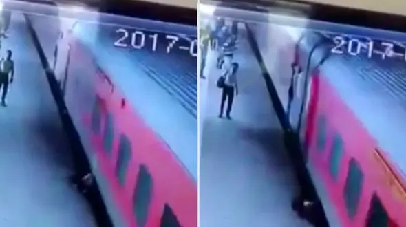 لحظه دردناک له شدن مسافر زیر قطار + فیلم