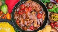 خورشت گوجه بادمجون ناهار امروز + فیلم