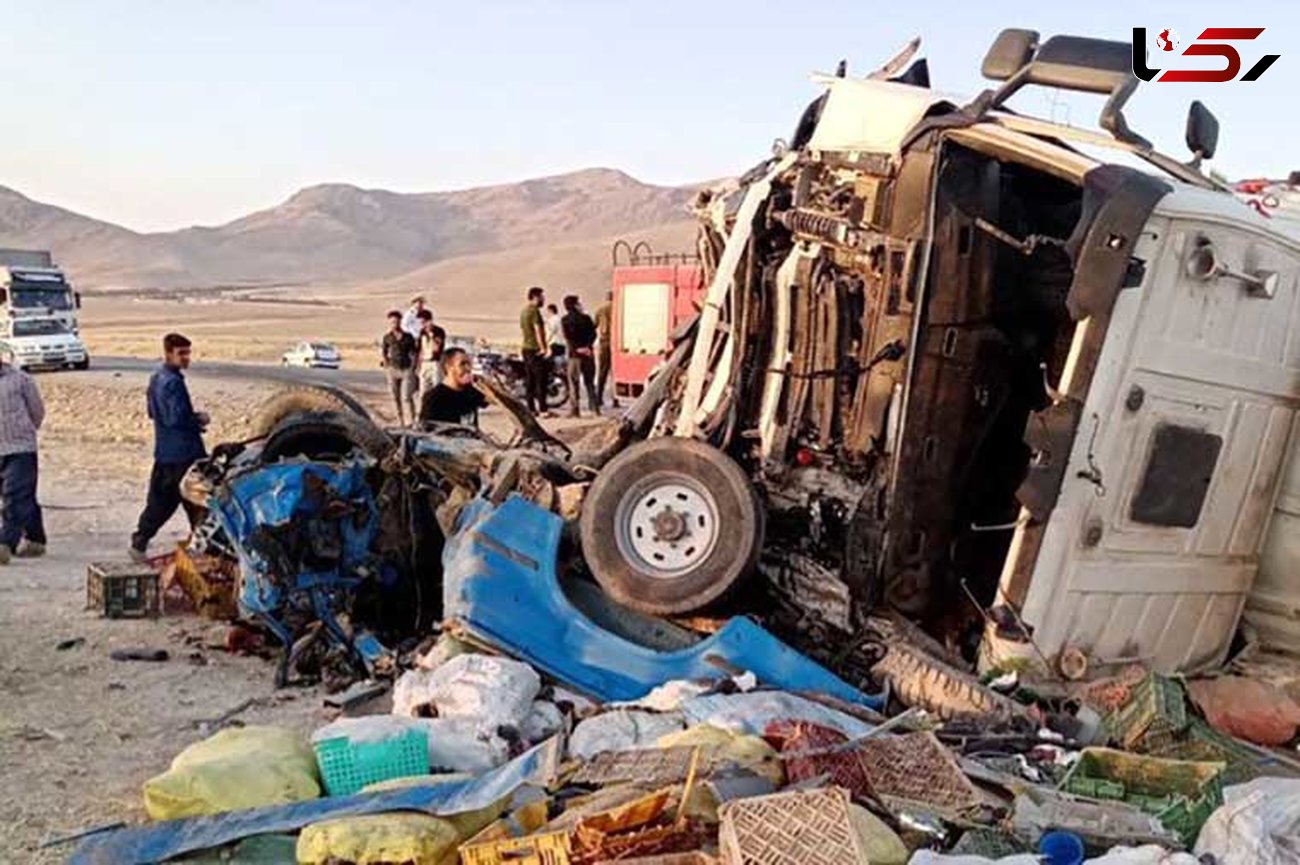 تصادف مرگبار تریلی با ال 90 در زنجان / یک تن در دم جان باخت