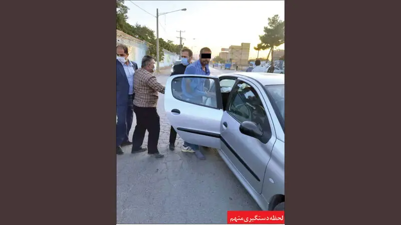 لحظه دستگیری متهم