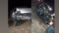 واژگونی مرگبار یک خودرو در پارسیان + عکس پژوی له شده