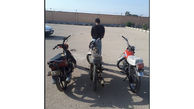 دستگیری سارق موتورسیکلت  در آبادان + عکس