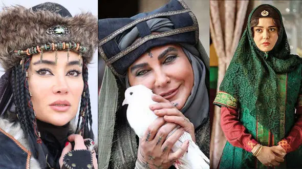 عکس جذاب ترین بازیگران زن تاریخی ایران / استایل های فوق جذاب سلطنتی و حتی سرخ پوستی 5 خانم بازیگر جوان!