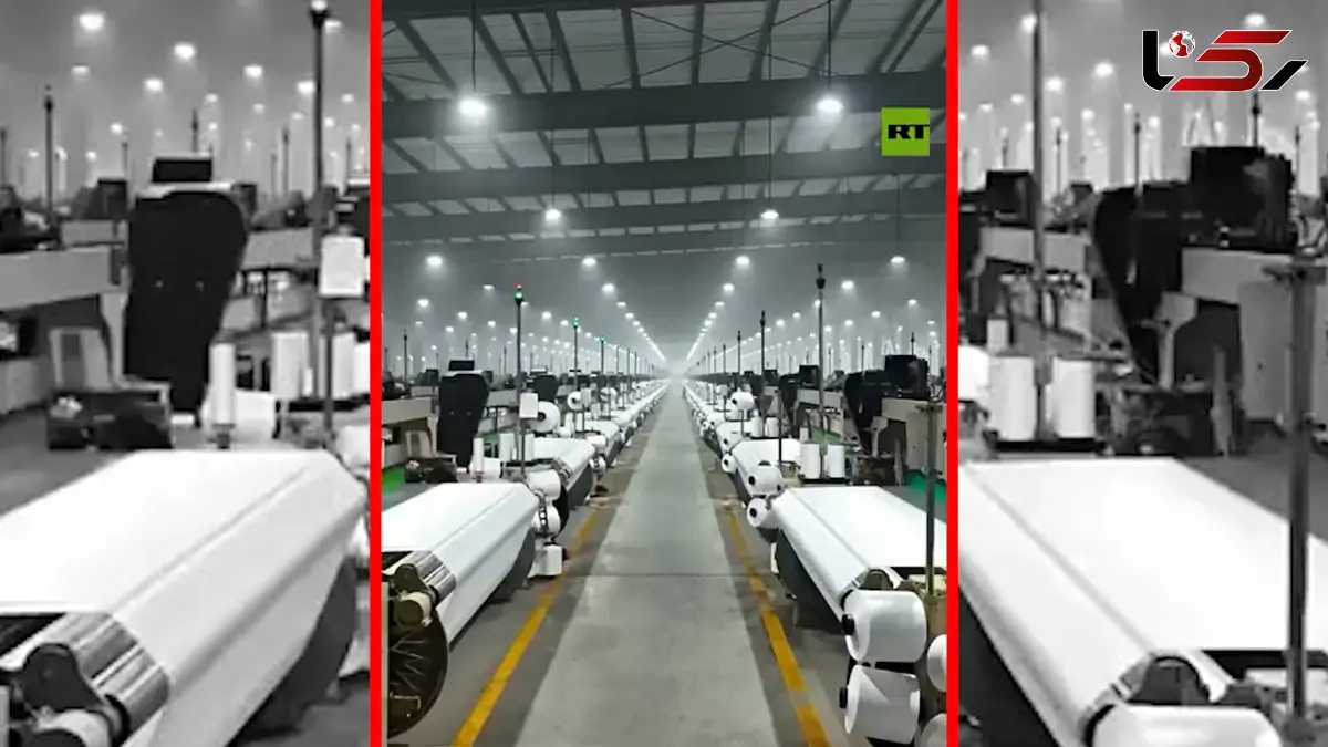 فیلم کارخانه پوشاک تمام رباتیک چین بدون حضور انسان