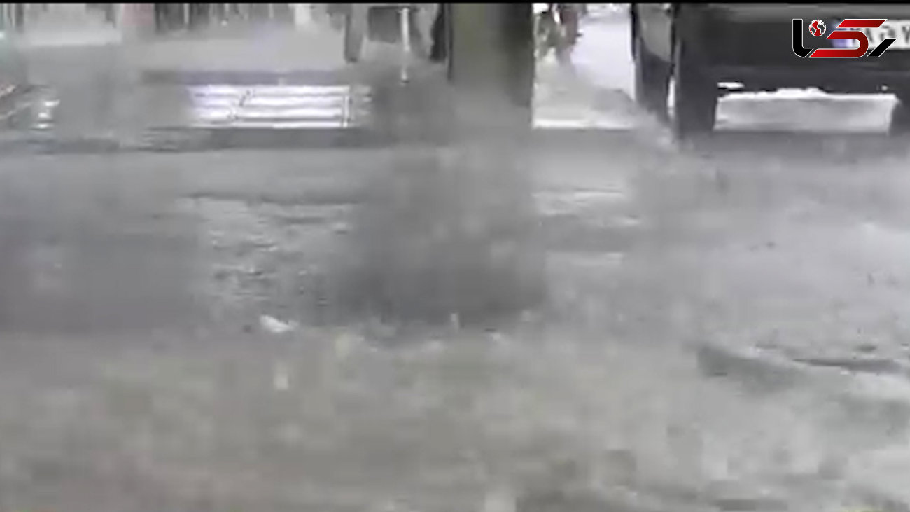 فیلم باران و طوفان در اوج گرمای دهلران 