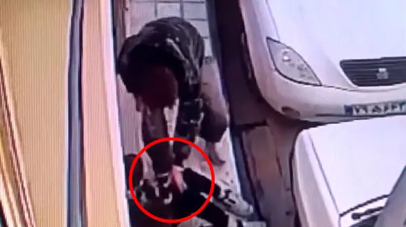 فیلم مواجه حضوری پسربچه با دزد چاقو کش موبایلش بعد از بازداشت / من نشسته بودم لب جدول که ...