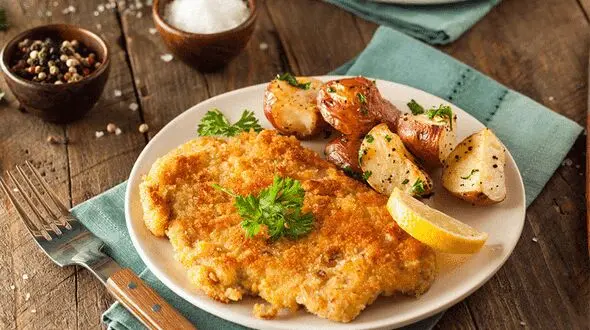 شنیسل مرغ خانگی سالم ترین و فوری ترین غذا