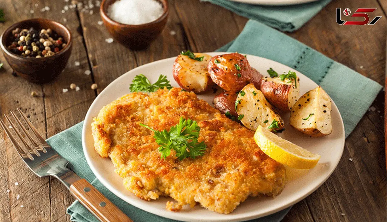شنیسل مرغ خانگی سالم ترین و فوری ترین غذا