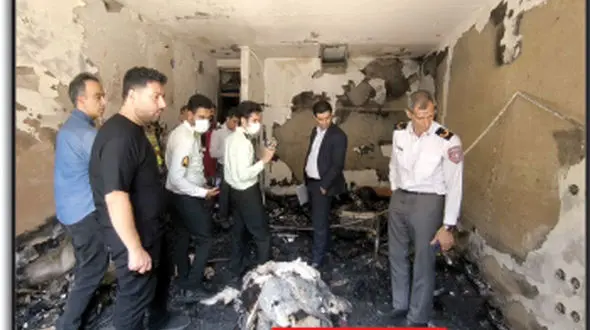 کشف جسد مرد 45 ساله در میان شعله های آتش یک خانه / راز گشایی از آتش افروزی + عکس