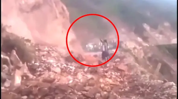 فیلم عجیب ترین مرگ / این زن به کوه در حال ریزش دستور داد و زنده به گور شد !