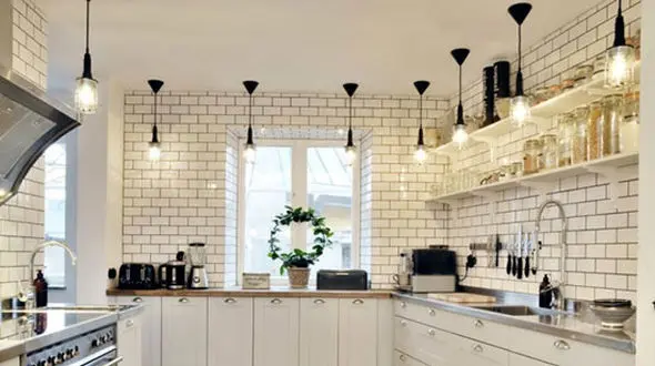 اصول درست نورپردازی در آشپزخانه و غذاخوری