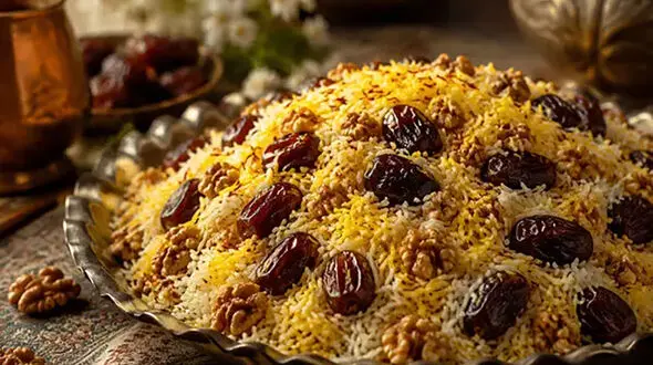 خرماپلو؛ سفری به عمق طعم‌ های جنوب با برنجی شیرین و مجلسی + پاسخ به سوالات متداول