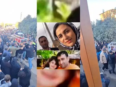 فیلم تشییع جنازه خانواده فوت شده در تصادف هولناک در آمل