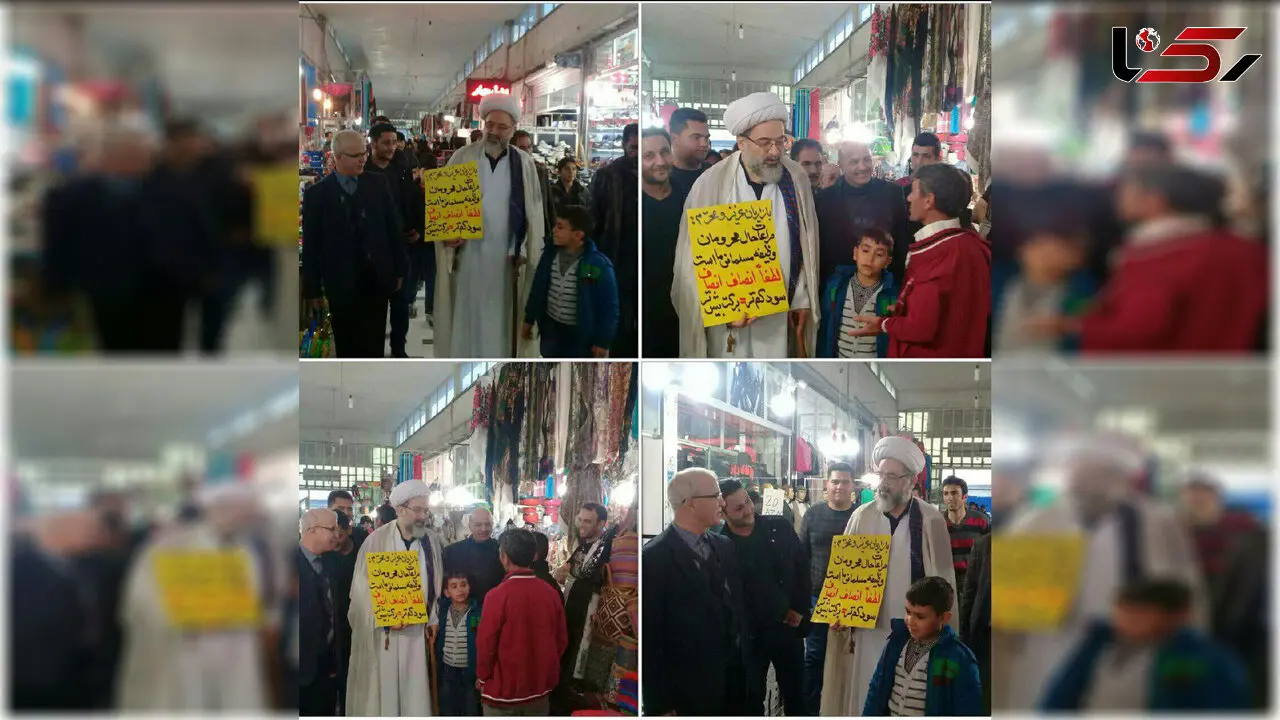 اقدام جالب امام جمعه بیله سوار دربازار + عکس