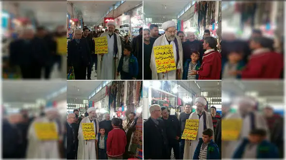 اقدام جالب امام جمعه بیله سوار دربازار + عکس