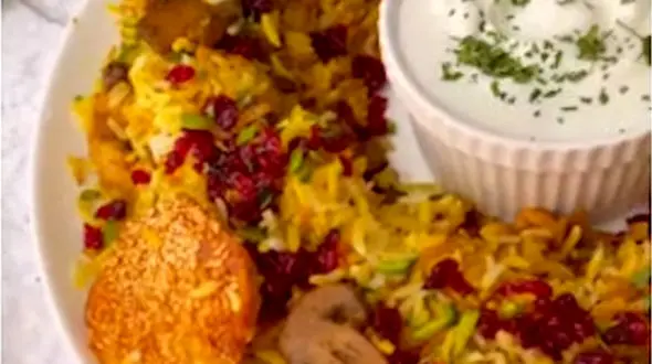 یک پلوی خوشمزه با قارچ درست کن