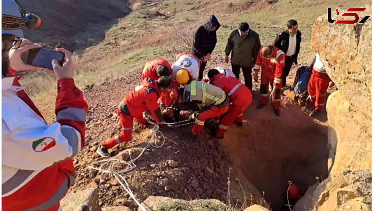 نجات 2 مرد قزوینی از چاه ۱۸ متری