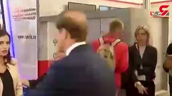 حادثه عجیب برای خانم خبرنگار جلوی دوربین! + تصویر