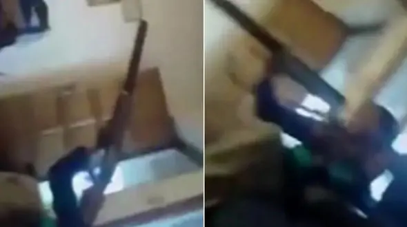 فیلم تلخ بازی کودکانه با اسلحه واقعی / 16+