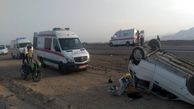 واژگونی دو دستگاه خودرو سواری ۱۱ نفر را راهی بیمارستان کرد