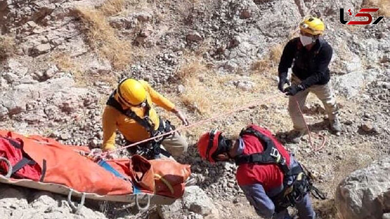 مصدومیت جوان اصفهانی در حادثه سقوط از کوه