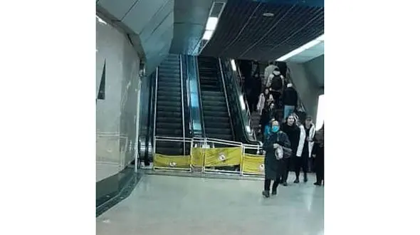 توضیح شرکت بهره برداری مترو تهران در خصوص پله برقی های خراب ایستگاه تجریش