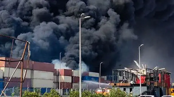 از دروبین های مداربسته در حادثه بندر عباس تا آتش سوزی در گرجستان