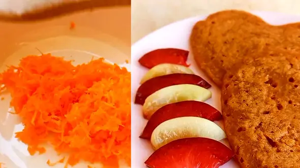 پنکیک هویج غذای مناسب برای کودکان نوپا+ فیلم