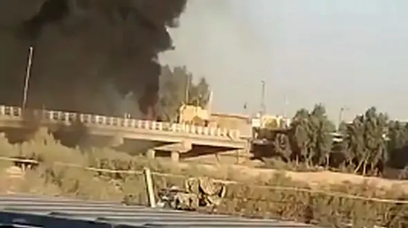 مهار آتش‌سوزی تانکر ایرانی با کمک آتش‌نشانان افغانستانی