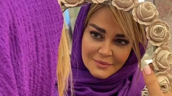 عکس خانم بازیگر معروف در کنار همسرش