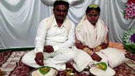عروسی خلوت یک زوج در هندوستان / کرونا همه را وحشت زده کرد + فیلم