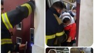 نجات مادر و دختر گرفتار در آسانسور ساختمان + عکس و جزییات