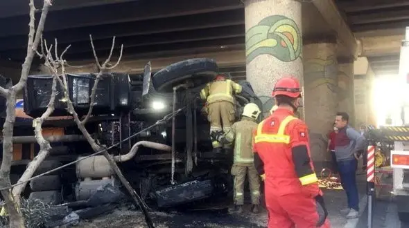 فیلم از صحنه تصادف مرگ آور بونکر با پژو و گاردریل 